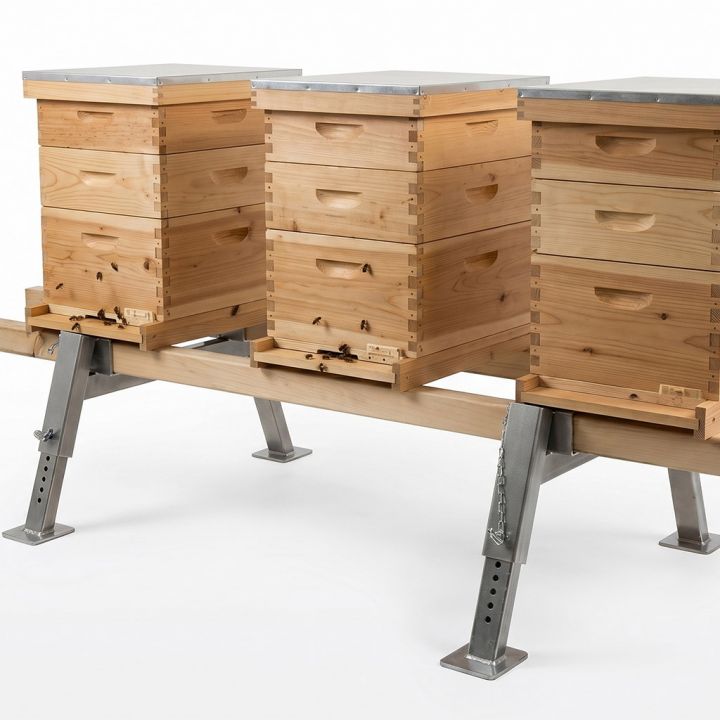 Nerezový stojan pod úly 23,5 - 56,5 cm - 1 ks