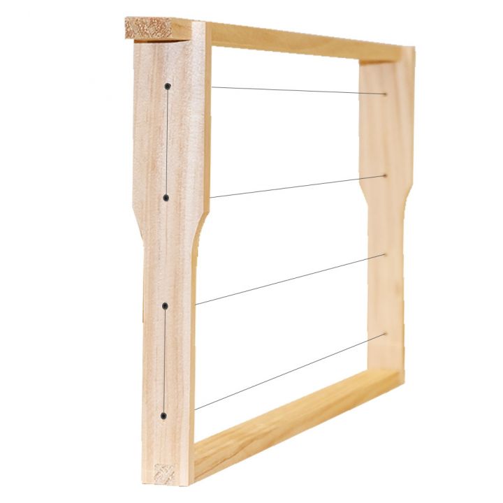 H3143-gedrahtet-220-in-teilen-05.jpg_1 Rámek vodorovně drátkovaný Zander 220 mm, boky Hoffmann