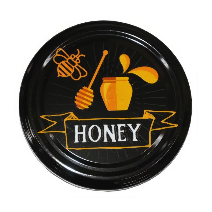 vicko-honey12-01.jpg_1 Víčko na sklenici TO 82 - Honey - černé - HO12