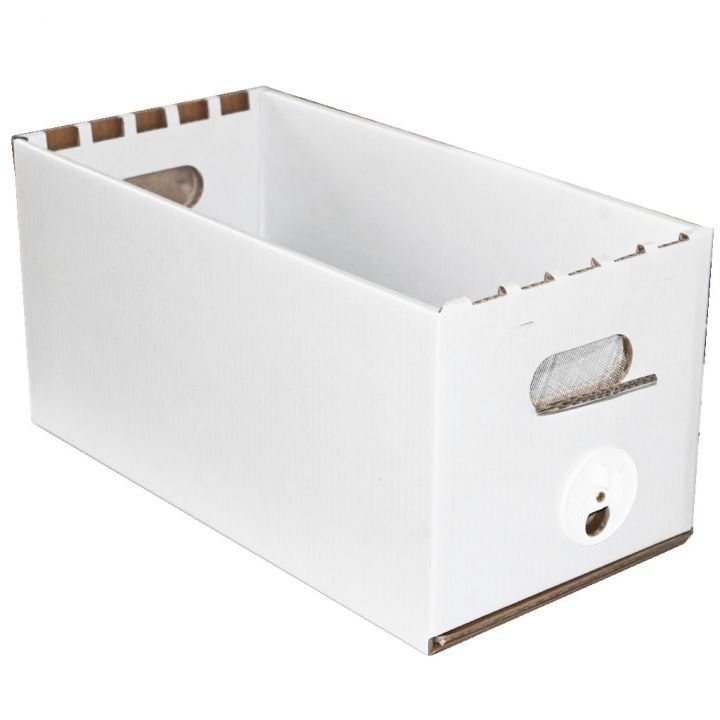 Voskovaná krabice na oddělky Langstroth do 285 mm