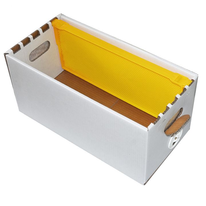 Voskovaná krabice na oddělky Langstroth do 285 mm