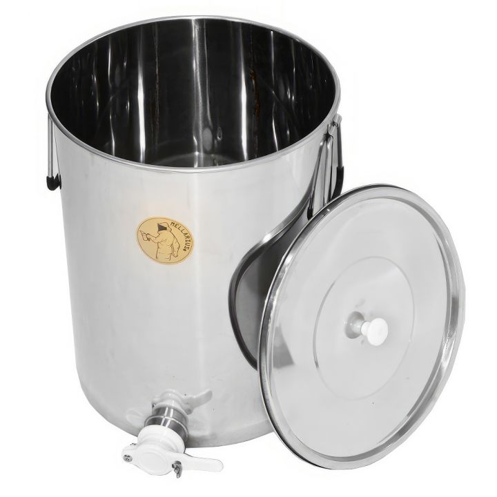 0806-minima-plast-50kg-02.jpg_1 Stáčecí nádoba Mellarius MiniLine 50 kg - plast kohout