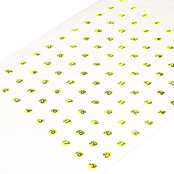 Opalitové značky - 1-99 různé barvy