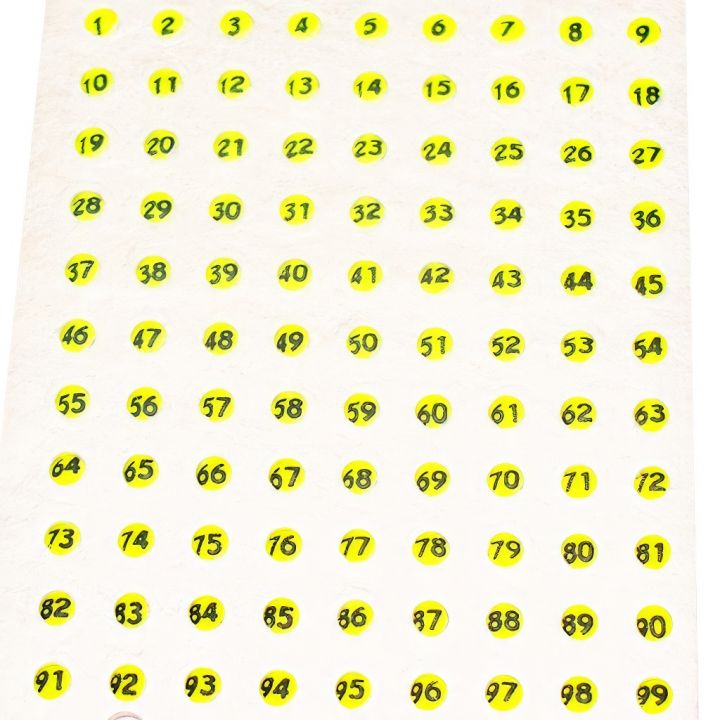 Opalitové značky - 1-99 různé barvy