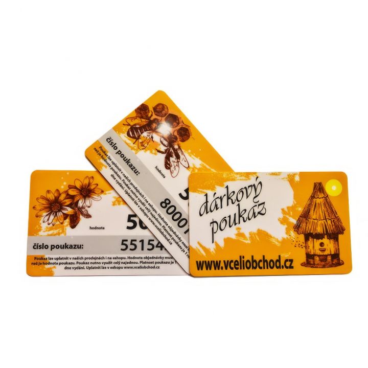 Dárkový poukaz v hodnotě 500 až 5000 Kč