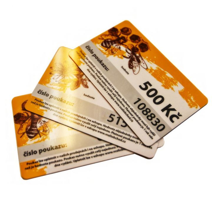 Dárkový poukaz v hodnotě 500 až 5000 Kč