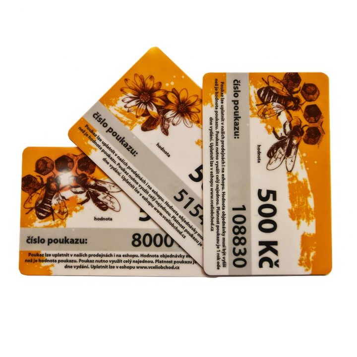 Dárkový poukaz v hodnotě 500 až 5000 Kč