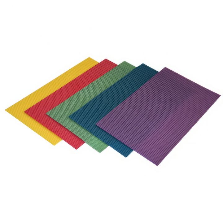 barevne-mezisteny-2206-05.jpg_1 Mezistěny z včelího vosku - barevné (na svíčky) 37x21,5 - Vašek