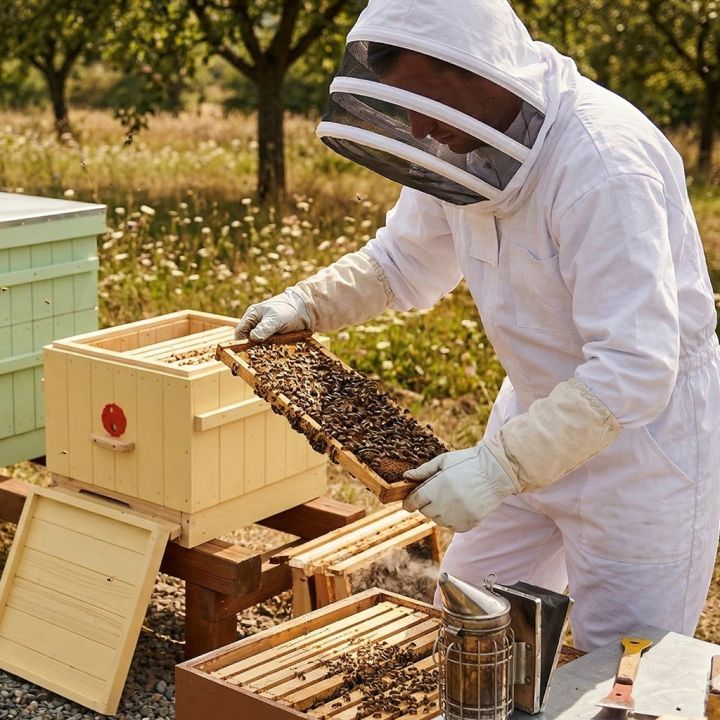 Kombinéza včelařská kosmonaut s kuklou vel.: S - XXL