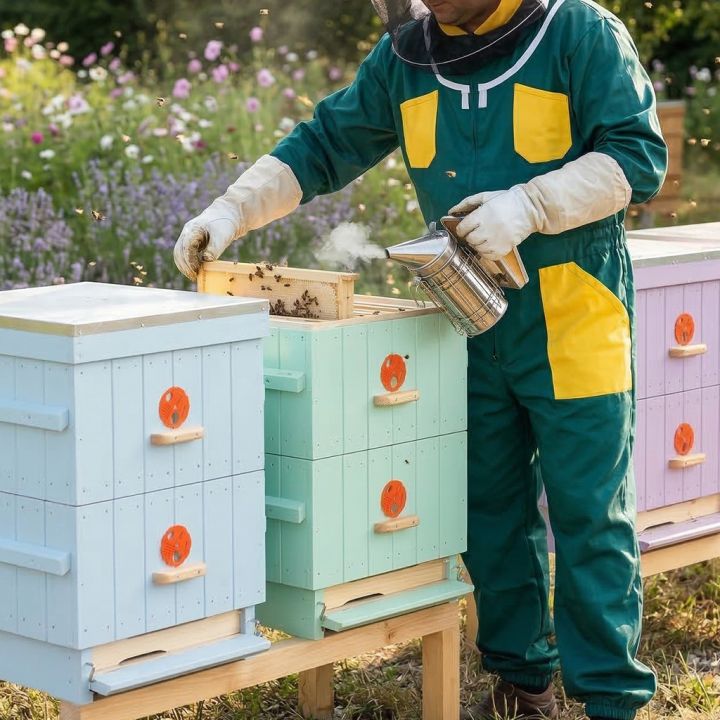 Kombinéza včelařská, zel. - CZ vel.: 52-60