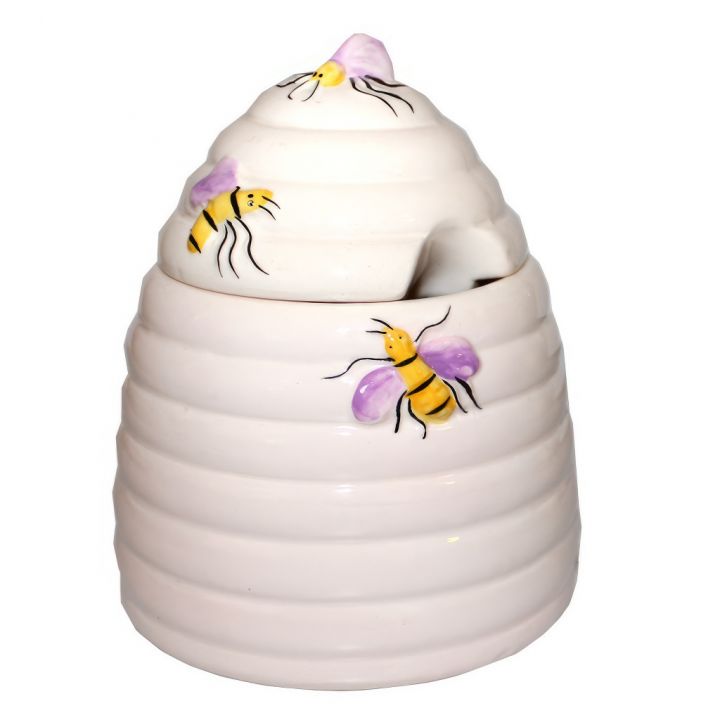 Keramická dóza na med