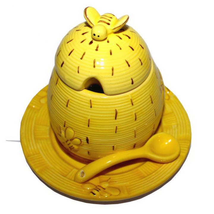 Keramická dóza na med