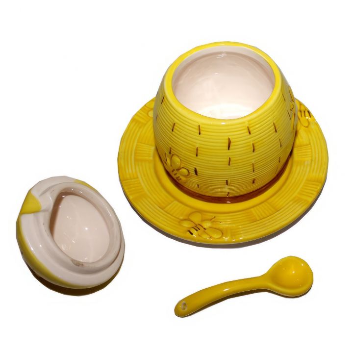 Keramická dóza na med