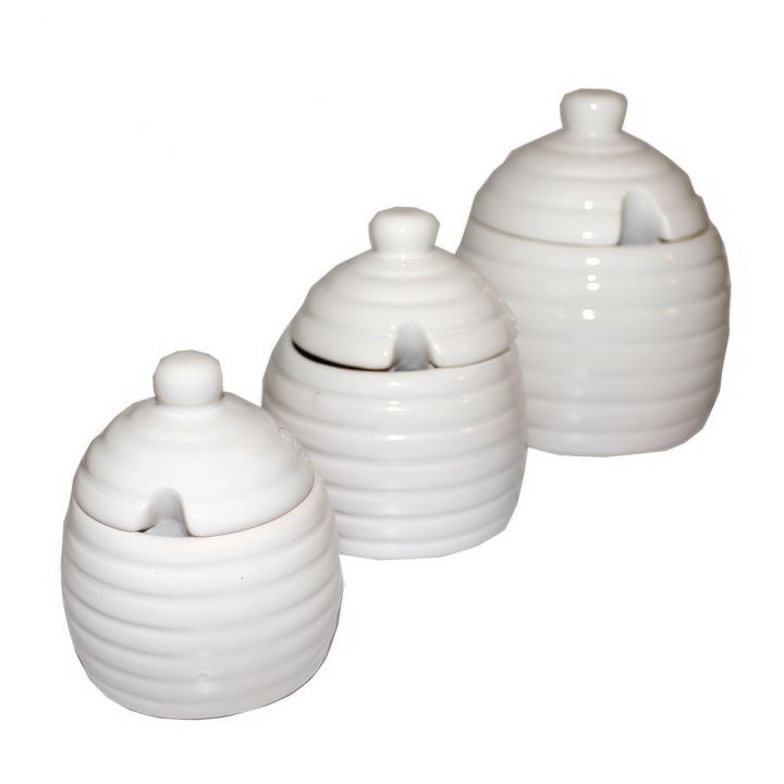 Keramická dóza na med