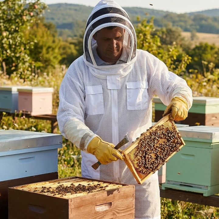 Profi kombinéza včelařská s kuklou vel: S-XXL