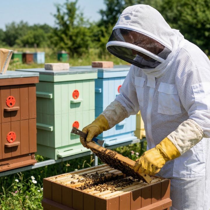 Profi kombinéza včelařská s kuklou vel: S-XXL