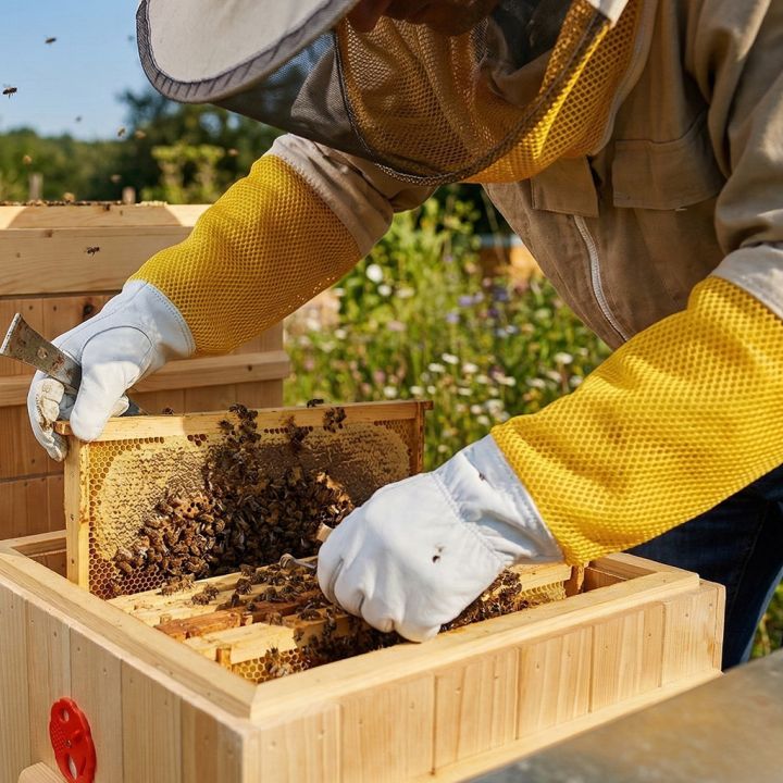 Rukavice včelařské - s větráním - vel.: S-XXL