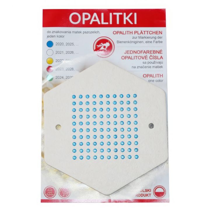 Opalitové značky - 1-100 PL různé barvy