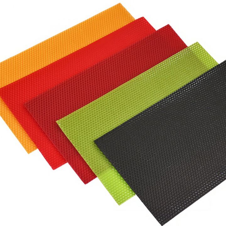 Mezistěny z včelího vosku - barevné - nelámavé - 37x21,5