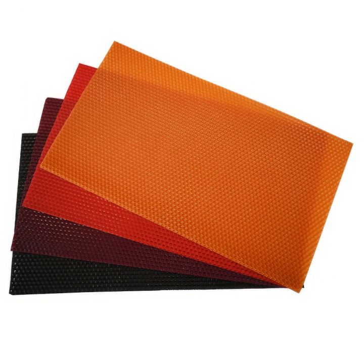 Mezistěny z včelího vosku - barevné - nelámavé - 37x21,5