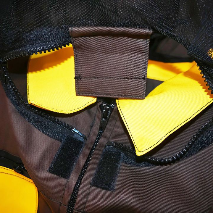 Kombinéza včelařská s kloboukem, hnědá vel,: S-XXXL - CZ