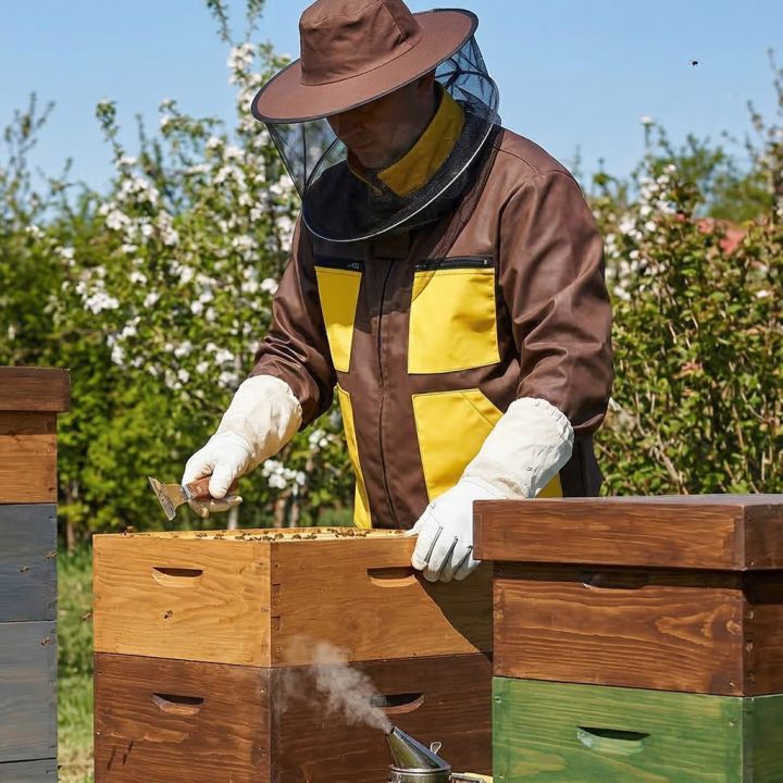 Bunda včelařská hnědá, vel.: S-XXXL - CZ