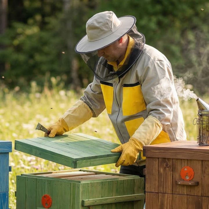 Bunda včelařská béžová, vel.: S-XXXL - CZ