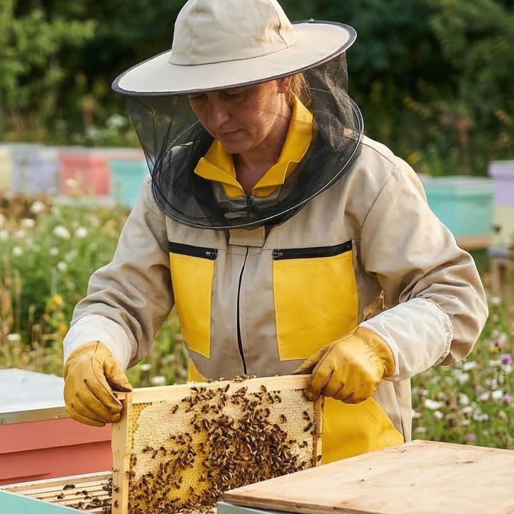 Bunda včelařská béžová, vel.: S-XXXL - CZ