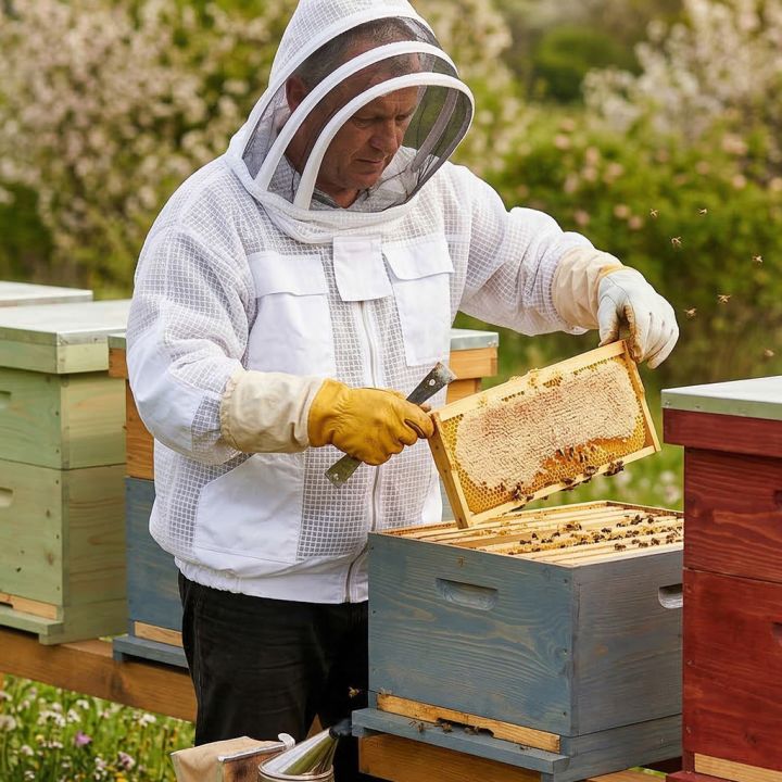 Profi bunda včelařská s kuklou vel: S-XXL