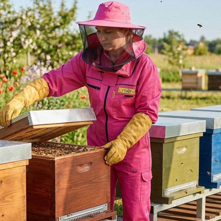 Kombinéza včelařská PREMIUM růžová Lysoň, vel.: S-XXXXL