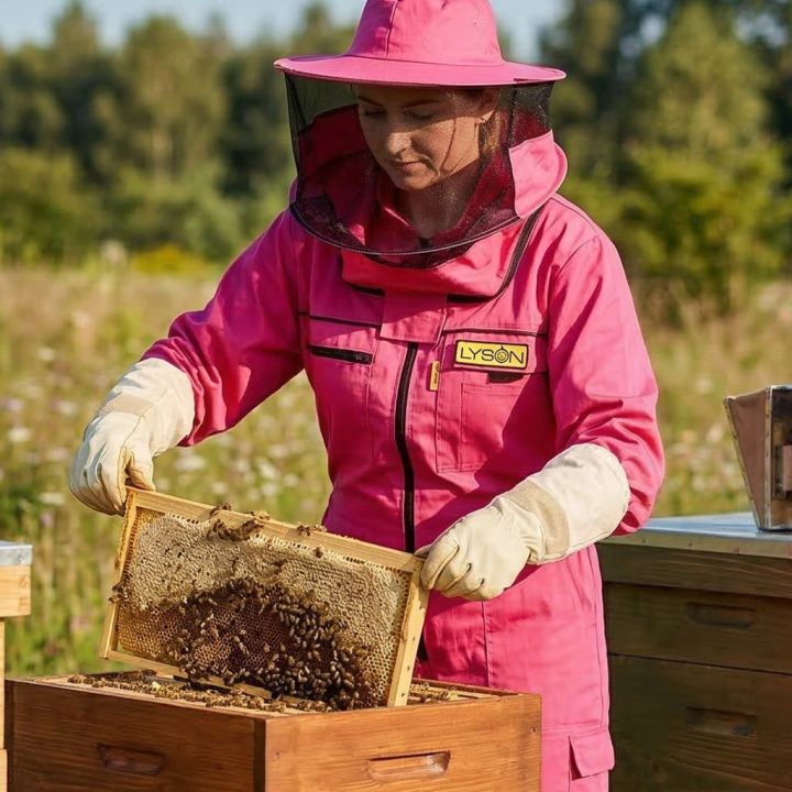 Kombinéza včelařská PREMIUM růžová Lysoň, vel.: S-XXXXL