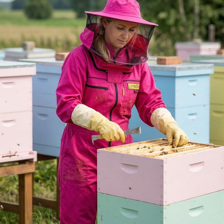 Kombinéza včelařská PREMIUM růžová Lysoň, vel.: S-XXXXL