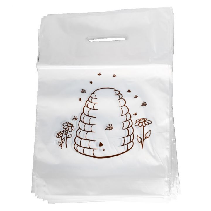 Igelitové tašky s úlem 30×35 cm - 50 ks