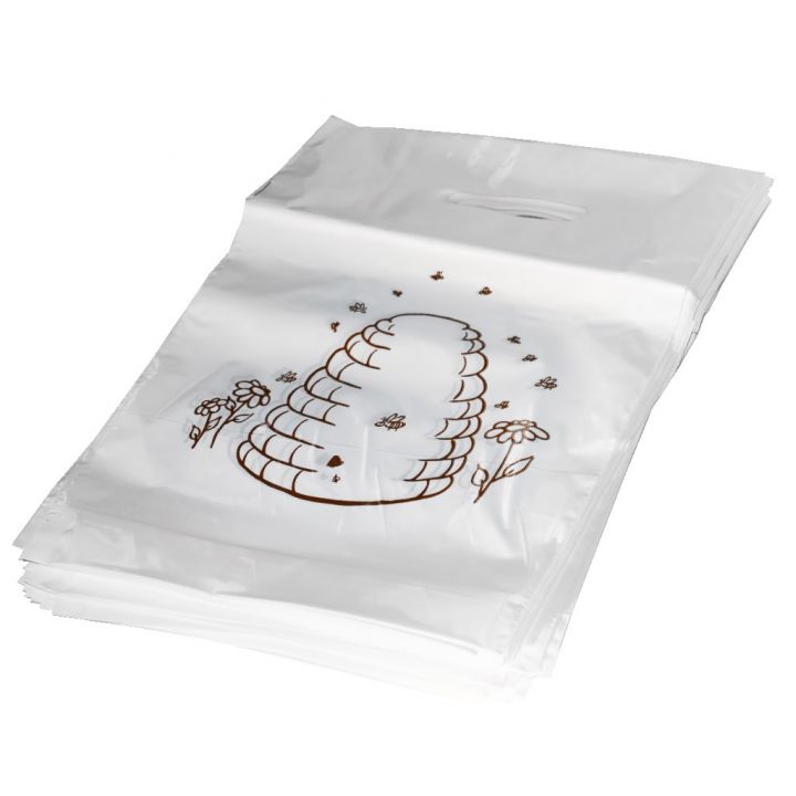 Igelitové tašky s úlem 30×35 cm - 50 ks