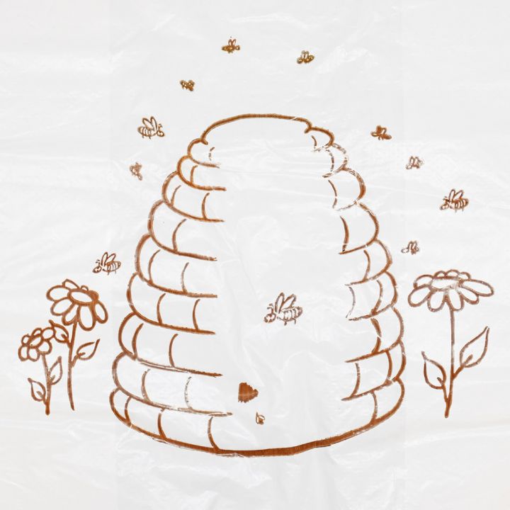 Igelitové tašky s uchy - s úlem - 22 x 38 cm - 200 ks