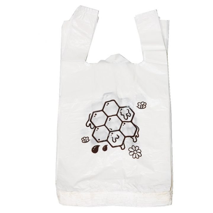 igelitove-tasky-plastev-22-38-cm-200-1.jpg Igelitové tašky s uchy - plástev - 22 x 38 cm - 200 ks