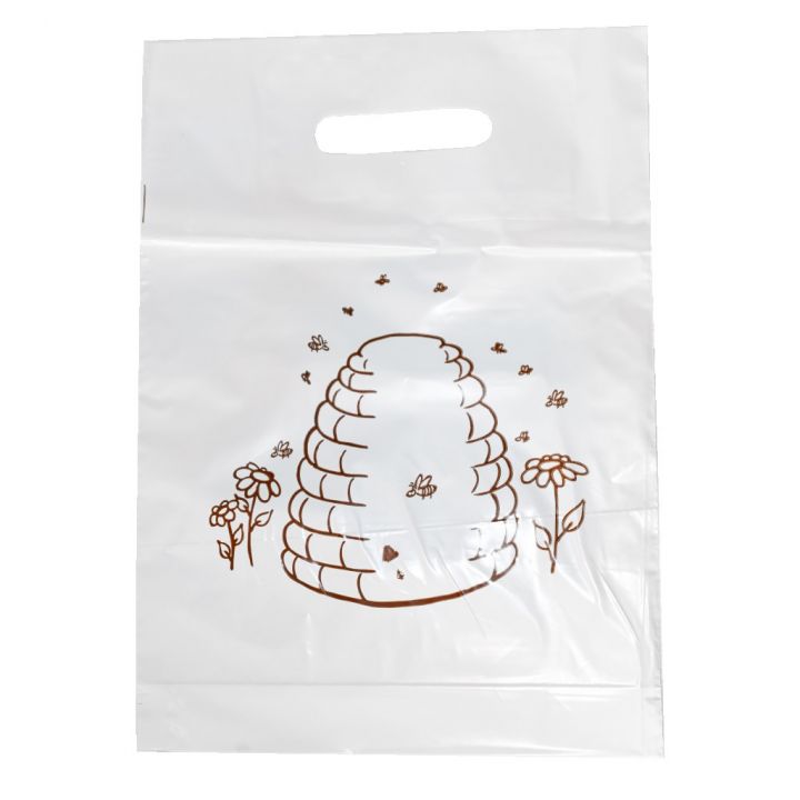 Igelitové tašky s úlem 25×35 cm - 50 ks