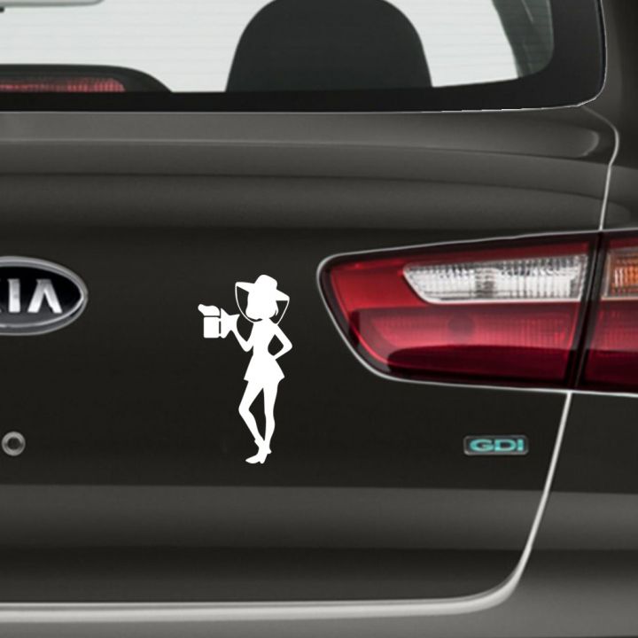 Samolepka včelařka - bílá