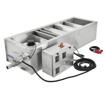 Nádoba na med s kaskádovým sítem, krytem a snímačem hladiny