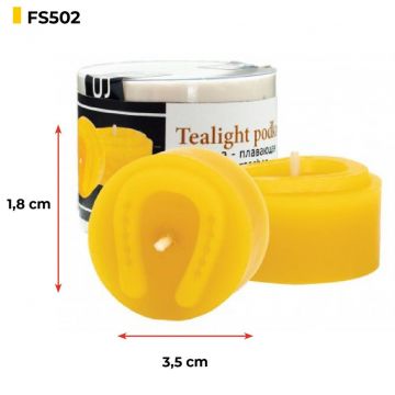 Silikonová forma na svíčky - čajová svíčka podkova - 1,8 cm - FS502