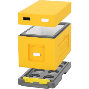 Plemenáč polystyrenový 39x24 - 6 rámků - žlutý