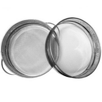 Cedník (síto) dv. rv. nerez 23 cm s uchy