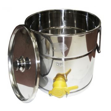 Stáčecí nerez nádoba 25 kg - plast kohout
