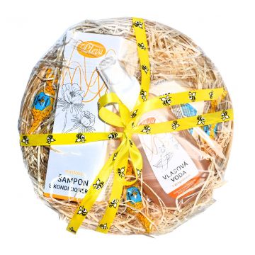Pleva dárkový košík s vlasovou kos. II