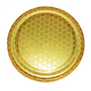 Víčko na sklenici TO 82 - zlaté - plástev