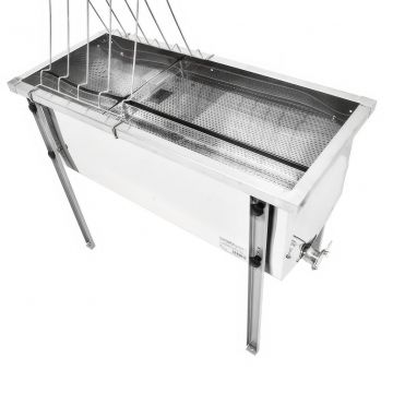 Stůl na odvíčkování Lysoň Optima - nerez vana - P 100 cm 39x24