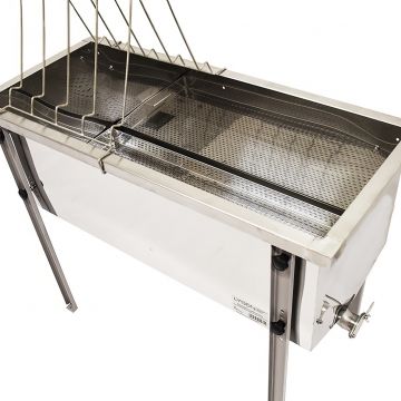 Stůl na odvíčkování Lysoň Optima - nerez vana - P 150 cm Langstroth