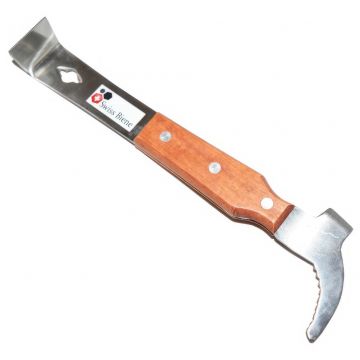 Rozpěrák včelařský Swiss Biene. velký nerez s dřev. drž. 26 cm