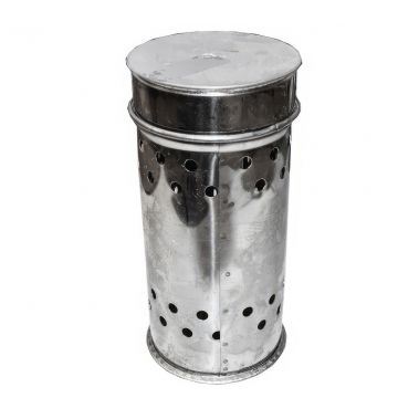 Nerezová lampa na vysiřování pro sirné knoty