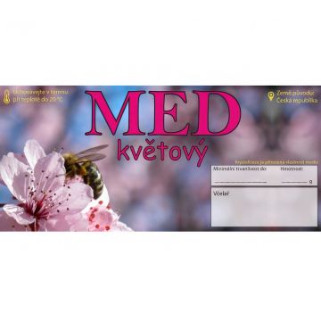 Etiketa MED - květový, typ 2